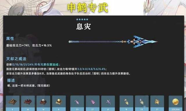 《原神》息灾突破需要哪些材料？武器突破材料一览