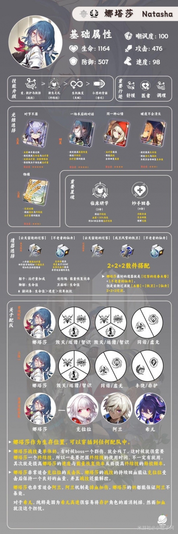 《崩坏星穹铁道》娜塔莎培养攻略