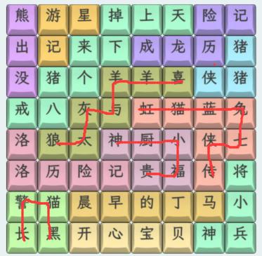 《文字找茬大师》童年动画片2怎么通关