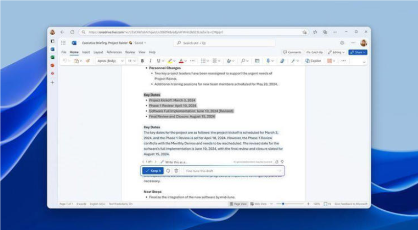 微软Word跃升创作新高度：Draft AI功能全面升级，重塑文字编辑艺术