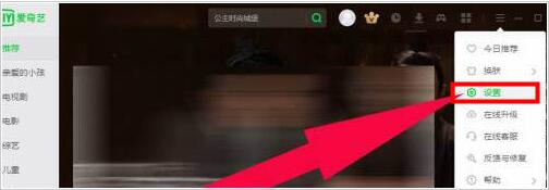 爱奇艺如何重置设置项(爱奇艺重置设置项的方法)