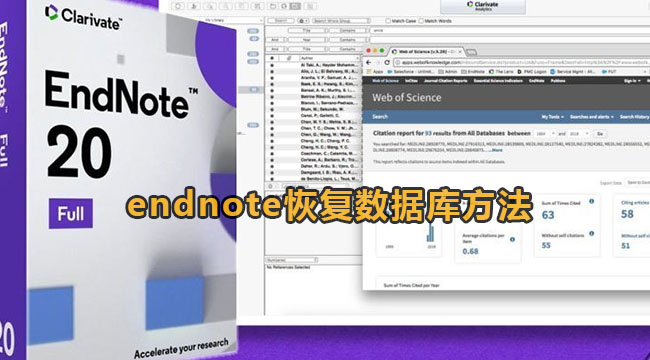 《Endnote》恢复数据库方法教程