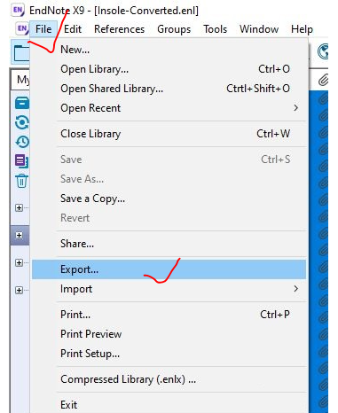 《Endnote》导出bib文件方法