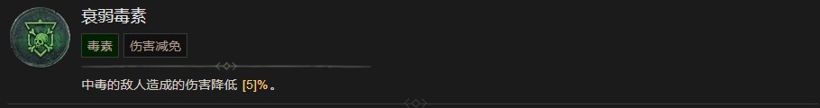 《暗黑破坏神4》衰弱毒素技能有什么作用