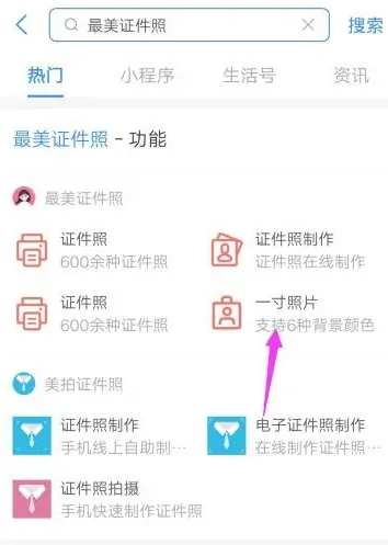 《支付宝》p证件照的操作方法