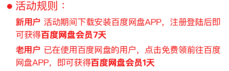 百度云超级会员免费领取7天2022