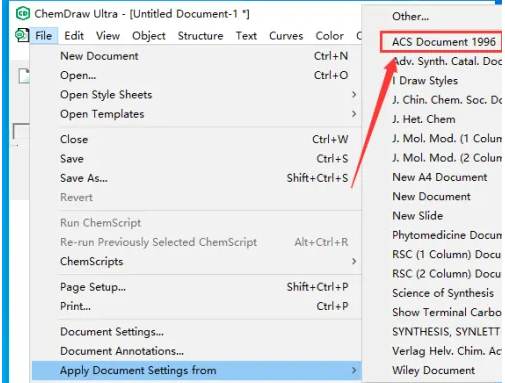 《Chemdraw》怎么设置1966格式