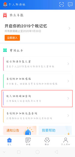 《个人所得税》如何查询工资明细？