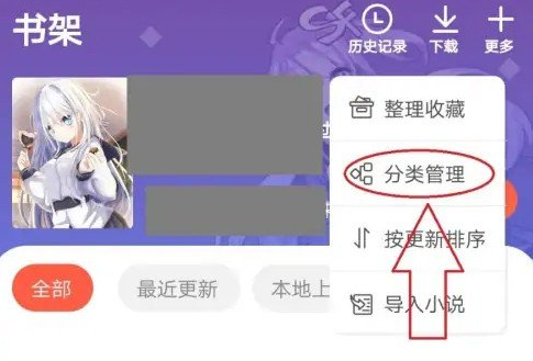 《菠萝包轻小说》怎么新建分类