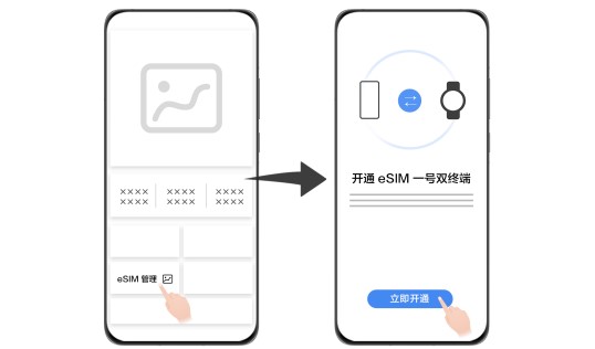 华为手表watch3pro new开通eSIM