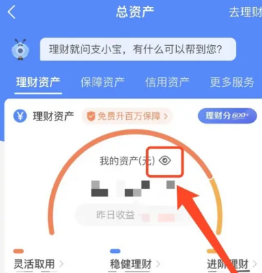 《支付宝》总资产的查看方法