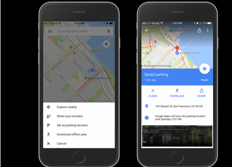《谷歌地图》保存停车地点具体操作教程