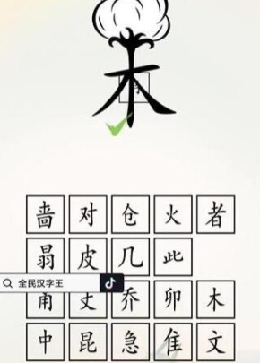 《全民汉字王》脑洞木字怎么过