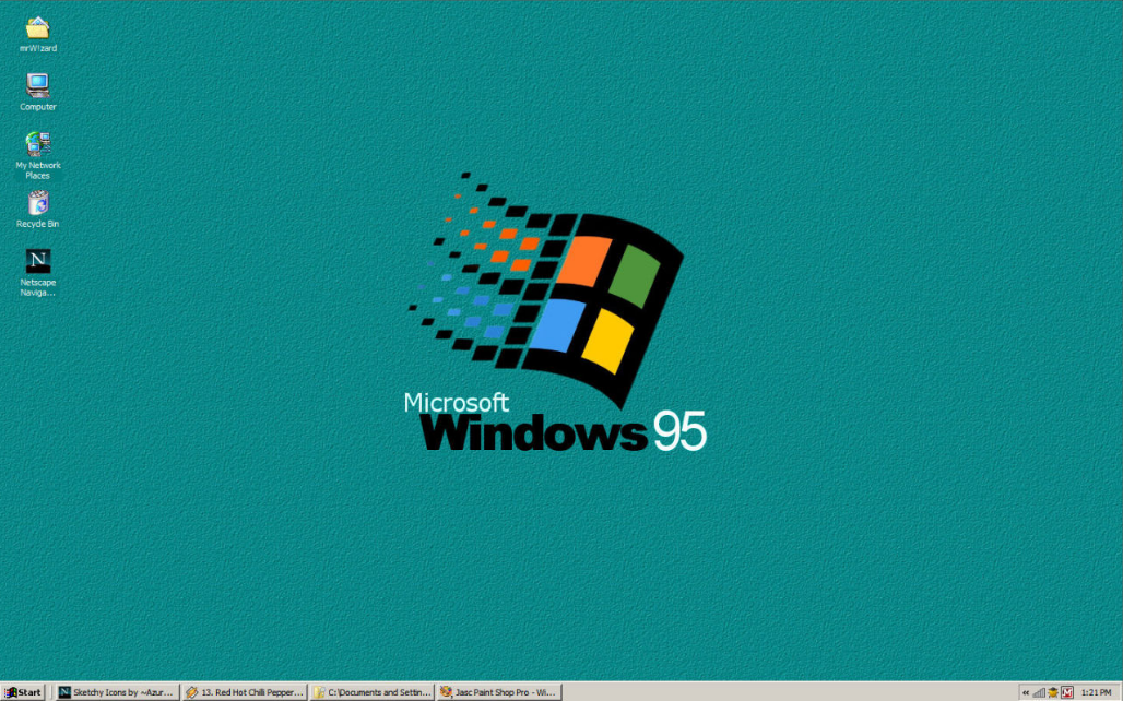 Windows 95发布于1995年8月24日