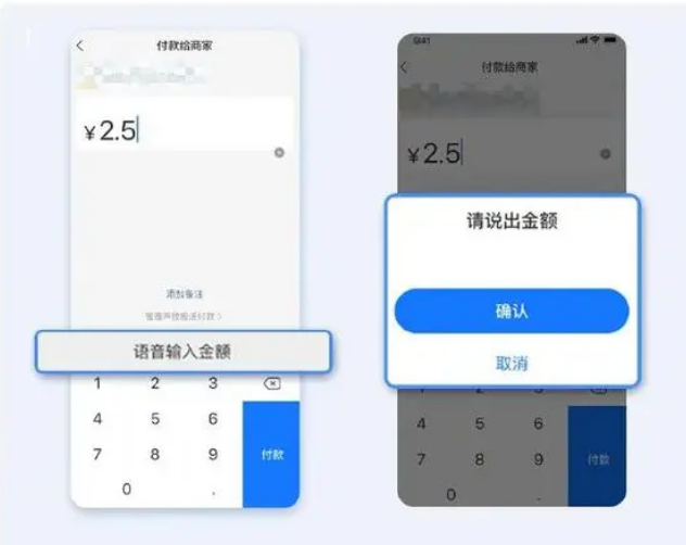 《支付宝》语音输入金额操作流程