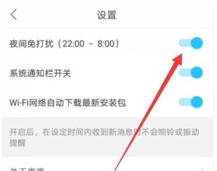 《菜鸟裹裹》夜间免打扰具体设置步骤一览