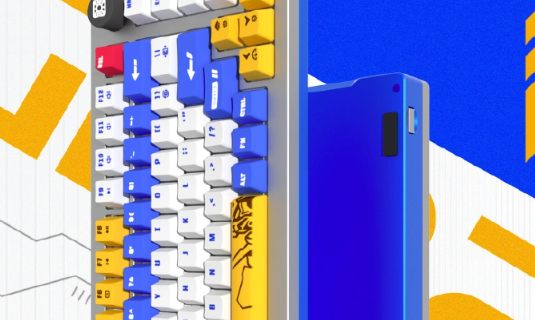 黑鲨黑纹章GD82定制机甲键盘震撼亮相，个性化轴体定制，超长待机挑战极限