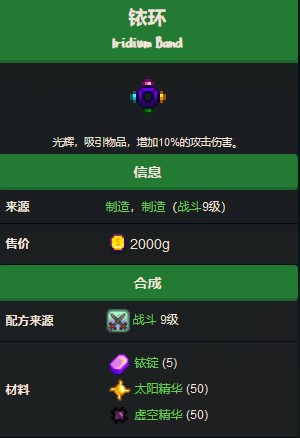 《星露谷物语》铱环制作方法详解