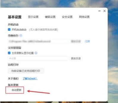 《ToDesk》自动更新开启方法介绍